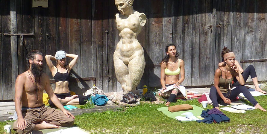 students at the Level 2, 300 hour Yoga Teacher Training in Austria